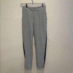 Athleta Brooklyn Plaid Gray Checkered Ankle Pants Size 0